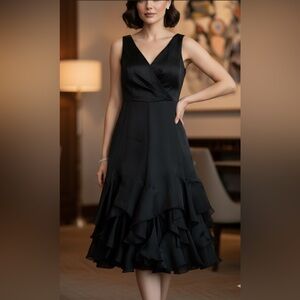 Nue by Shani Black High Low Dress